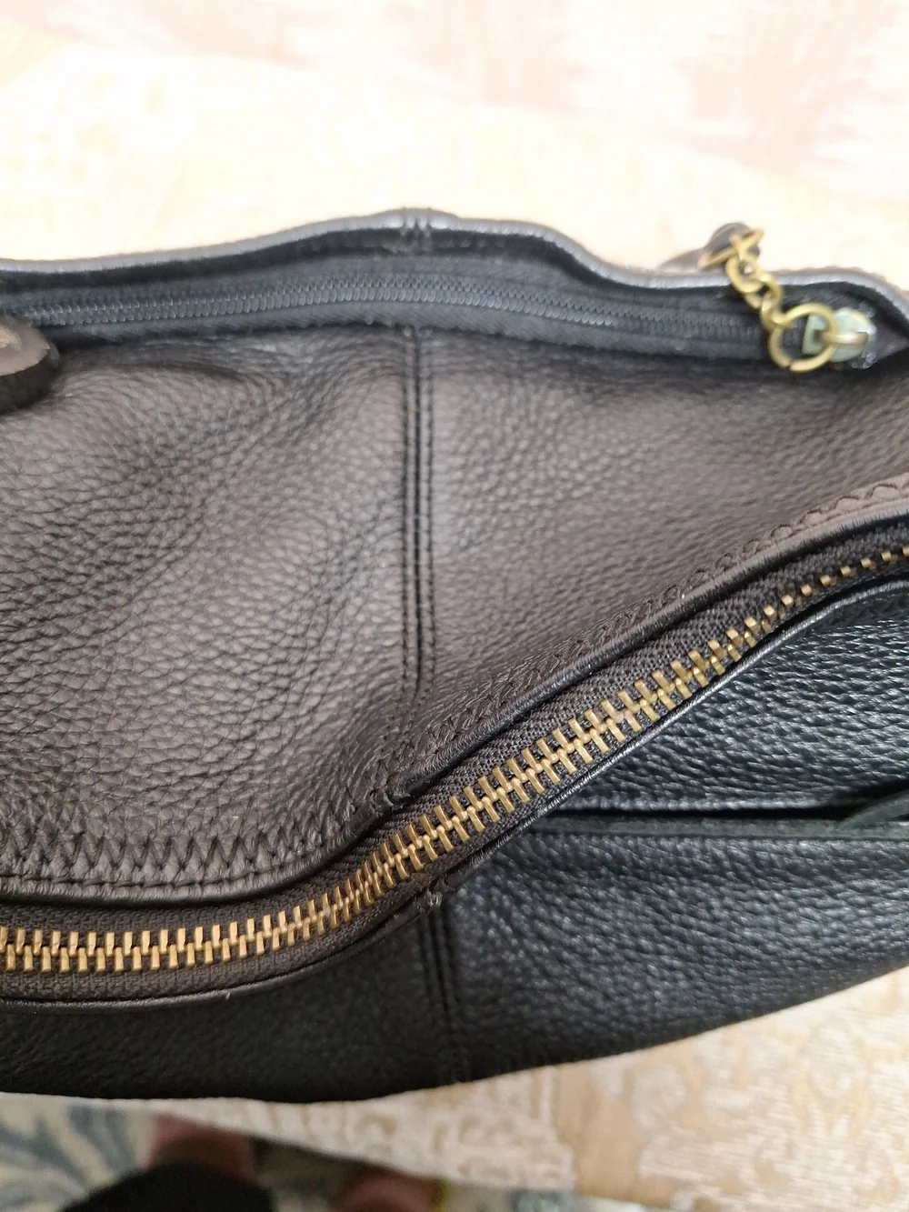 The Sak Black Pebbled Leather Hobo Shoulder Bag